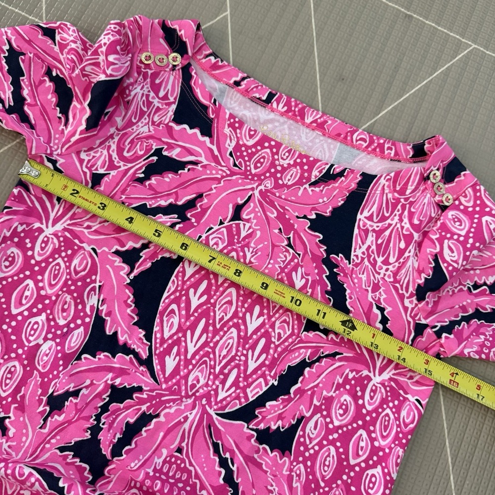 Lilly Pulitzer Pink Coco Safari Pineapple Ophelia Swing Dress Size‎ XS - Picture 4 of 7